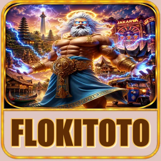 Pratinjau visual kanal unduhan flokitoto APK resmi 512×512